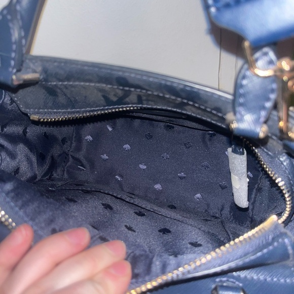 Blue and white Apple Kate spade purse - Picture 5 of 6